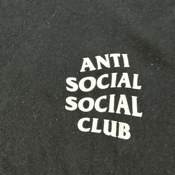 Anti Social Social Club Sweater Mens Small Floral Crew Neck Emo Skater Grunge - Picture 4 of 5